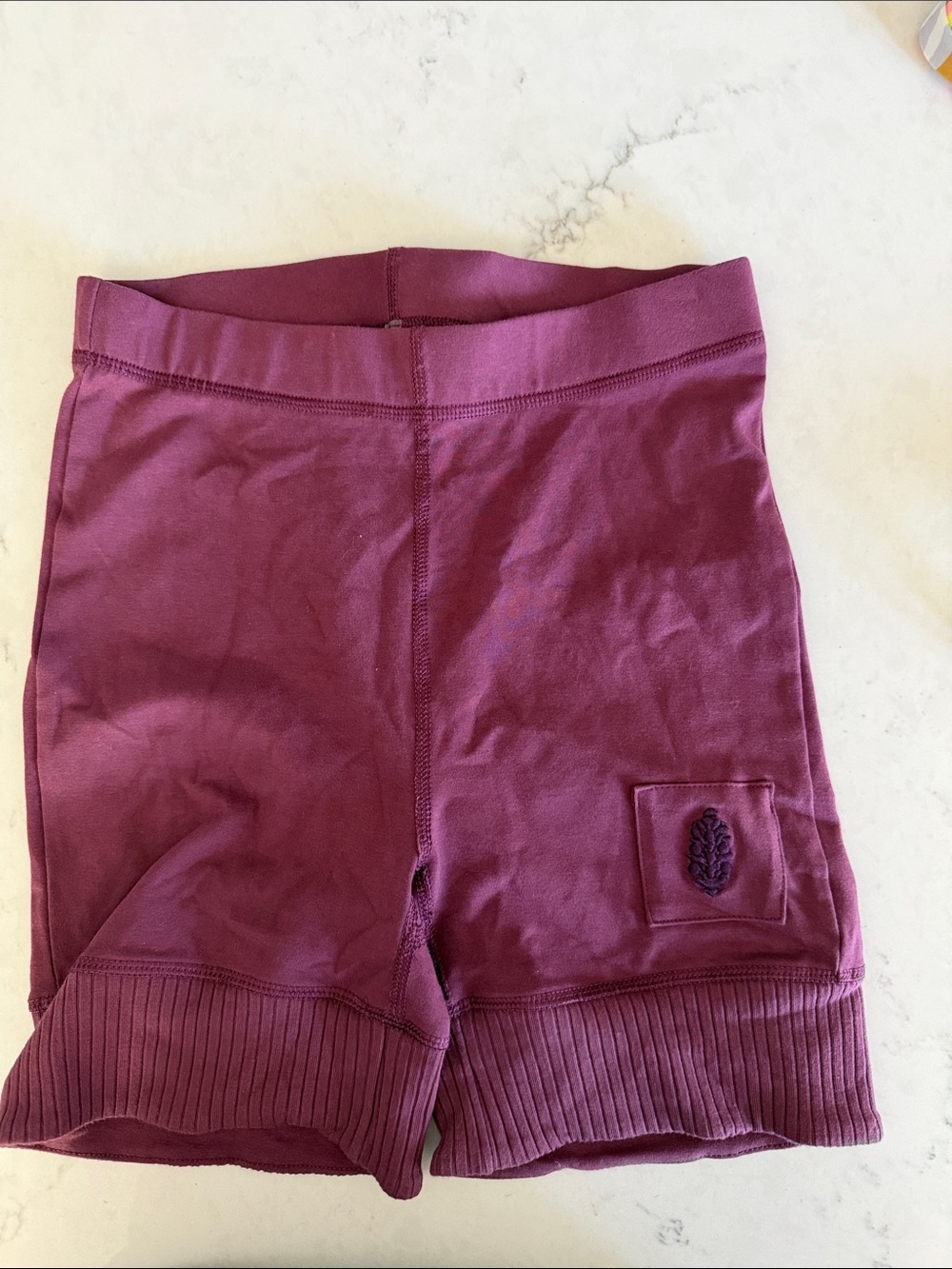 Women's XS FP movement Rib-Hem Stretch Shorts in Plum